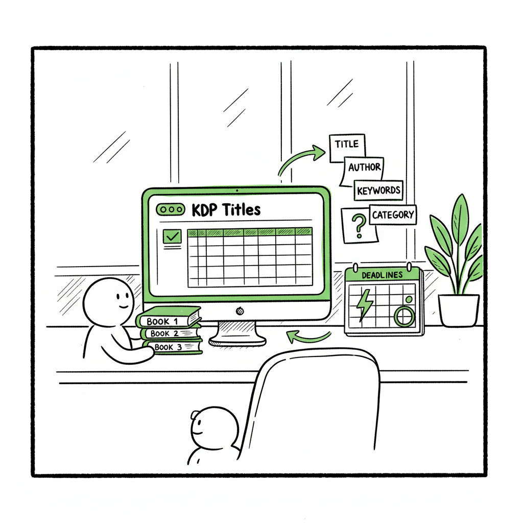 Managing Dozens of KDP Titles with Catalog Workflows