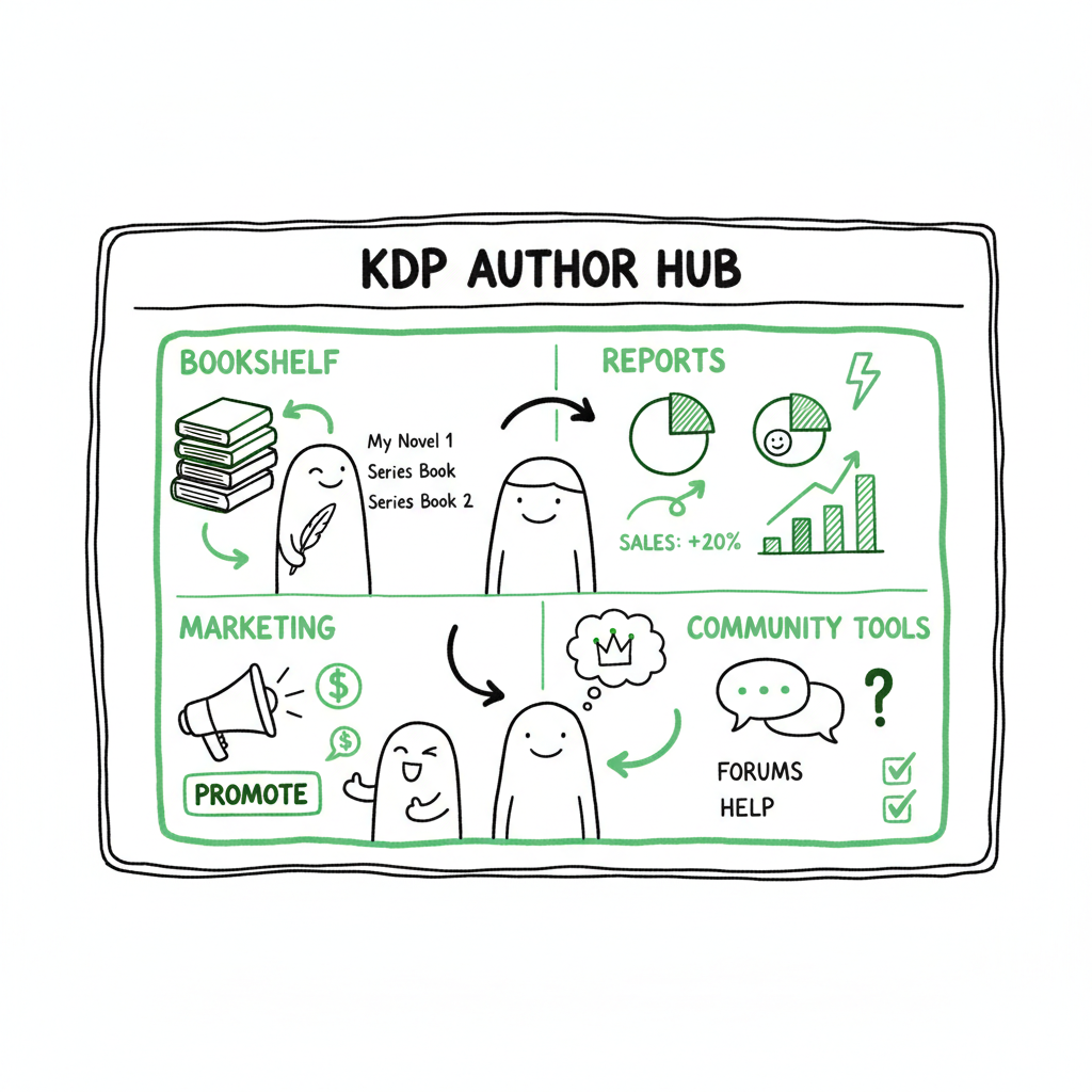 KDP Author Dashboard Navigate the Bookshelf and Reports