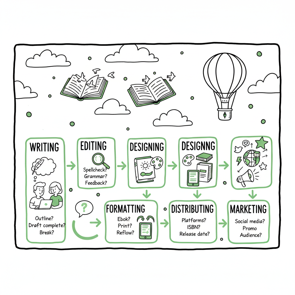 Self Publishing Steps Process Outline for Indie Authors