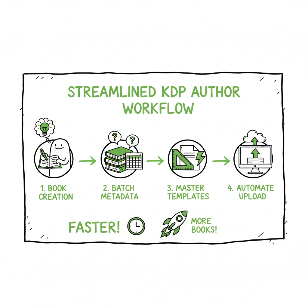 KDP author workflow to build a repeatable publishing system
