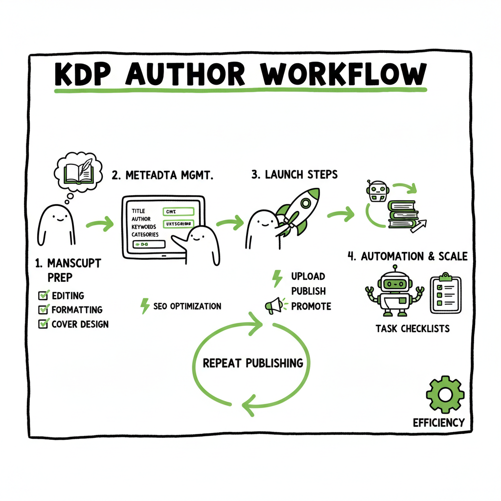KDP author workflow explained for repeat publishing