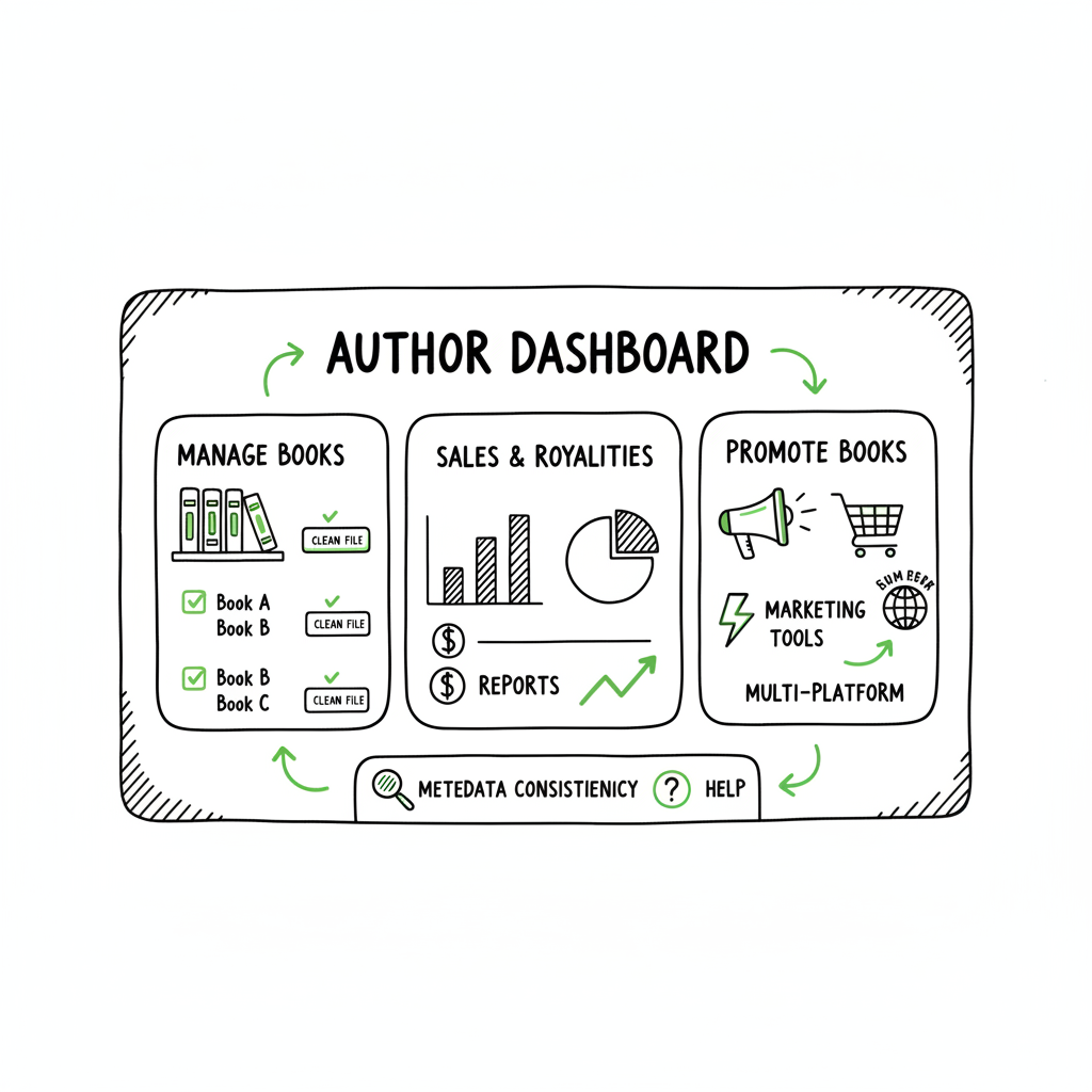 KDP Author Dashboard Navigate Bookshelf and Reports