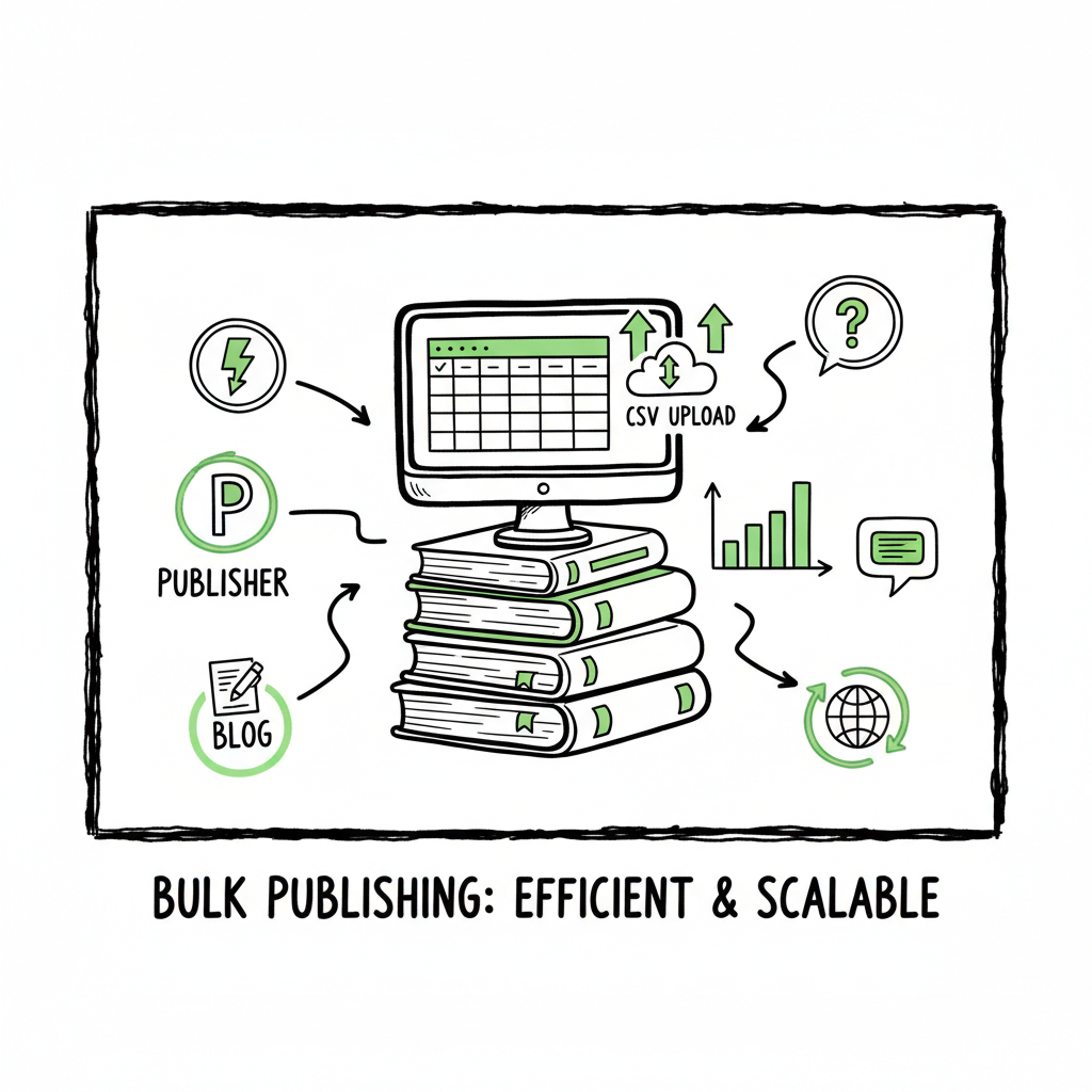 Bulk publishing books practical multi-platform workflow