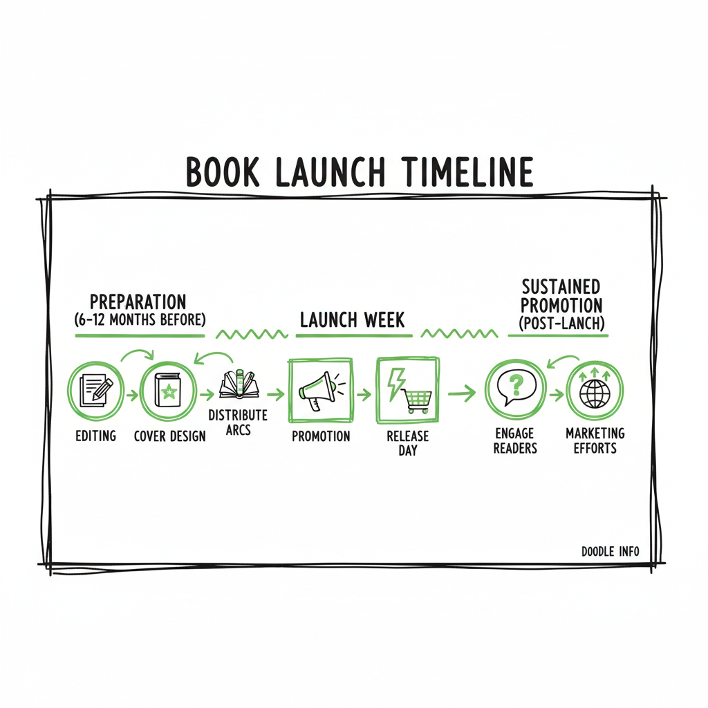 Book Launch Timeline Checklist for 6-12 Month Plan