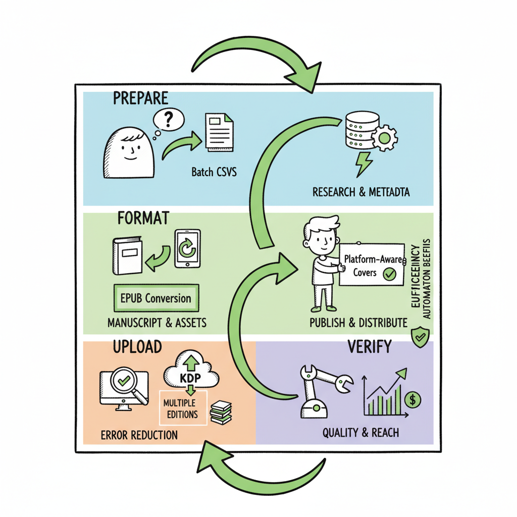 KDP author workflow and scalable publishing steps guide